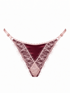Luna String Burgundy - Noblesse Oblige Lingerie