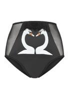 Swan Panty Black - Noblesse Oblige Lingerie