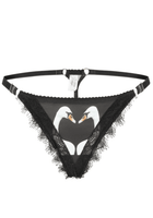 Swan String Black - Noblesse Oblige Lingerie
