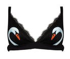 Swan Bralette Black - Noblesse Oblige Lingerie