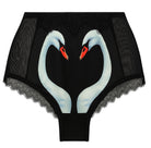Swan Panty Black - Noblesse Oblige Lingerie