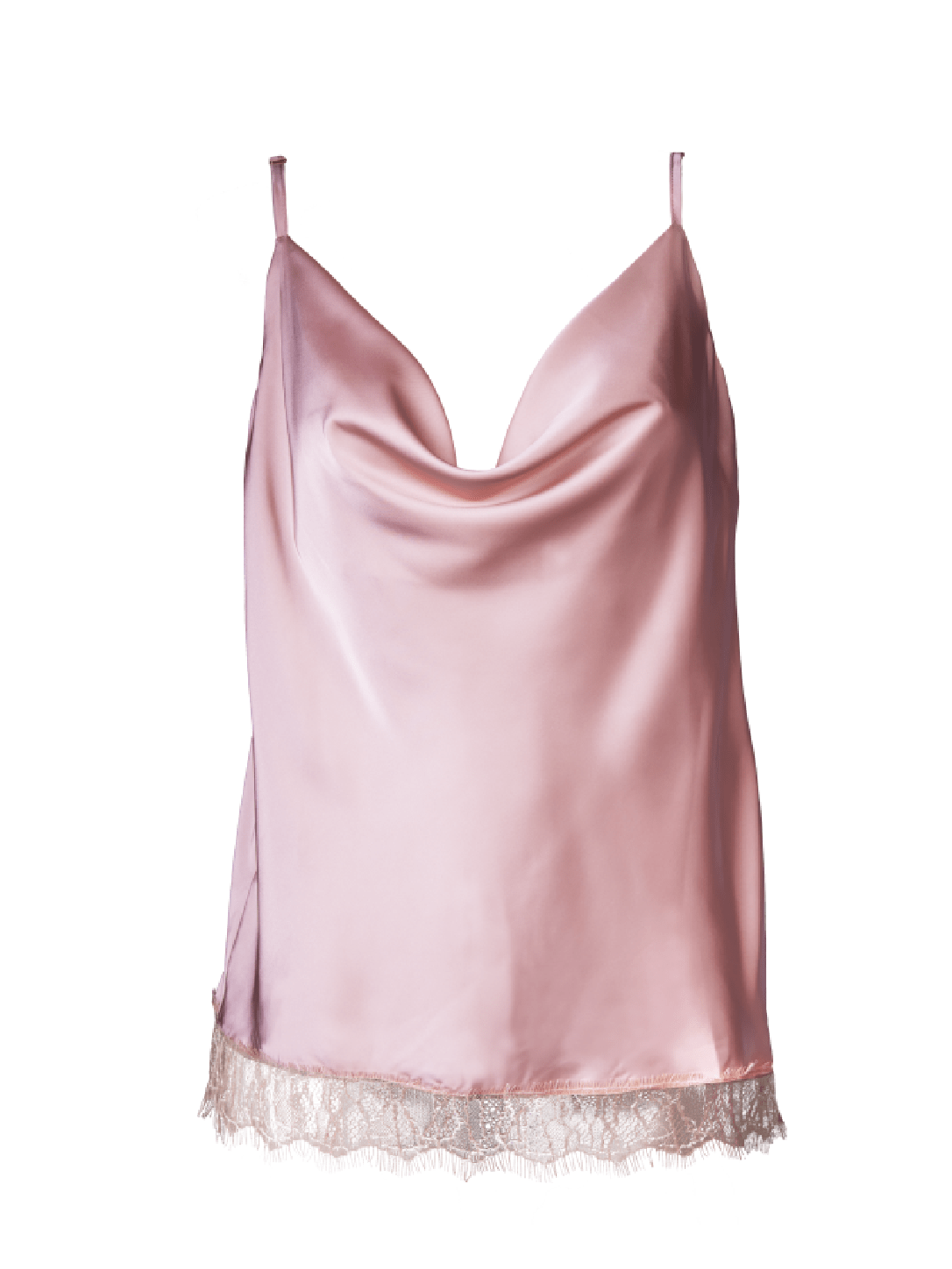 Luna Camisole with Lace Nude - Noblesse Oblige Lingerie