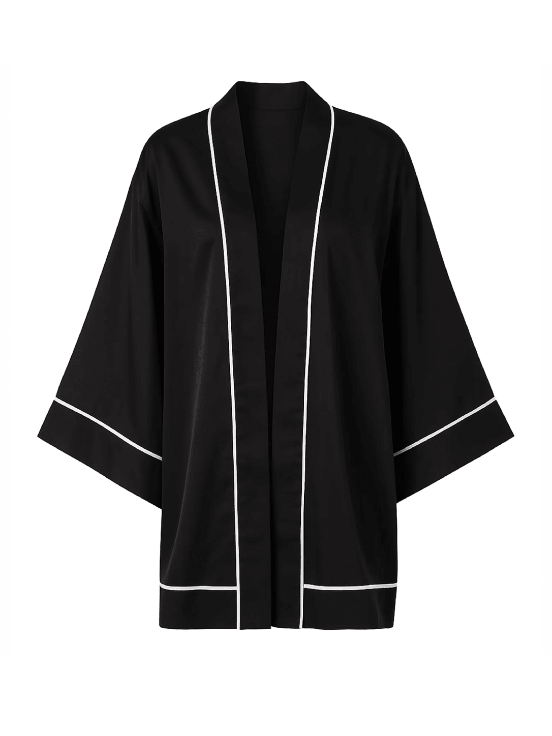 Swan Robe Black - Noblesse Oblige Lingerie