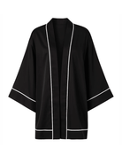 Swan Robe Black - Noblesse Oblige Lingerie