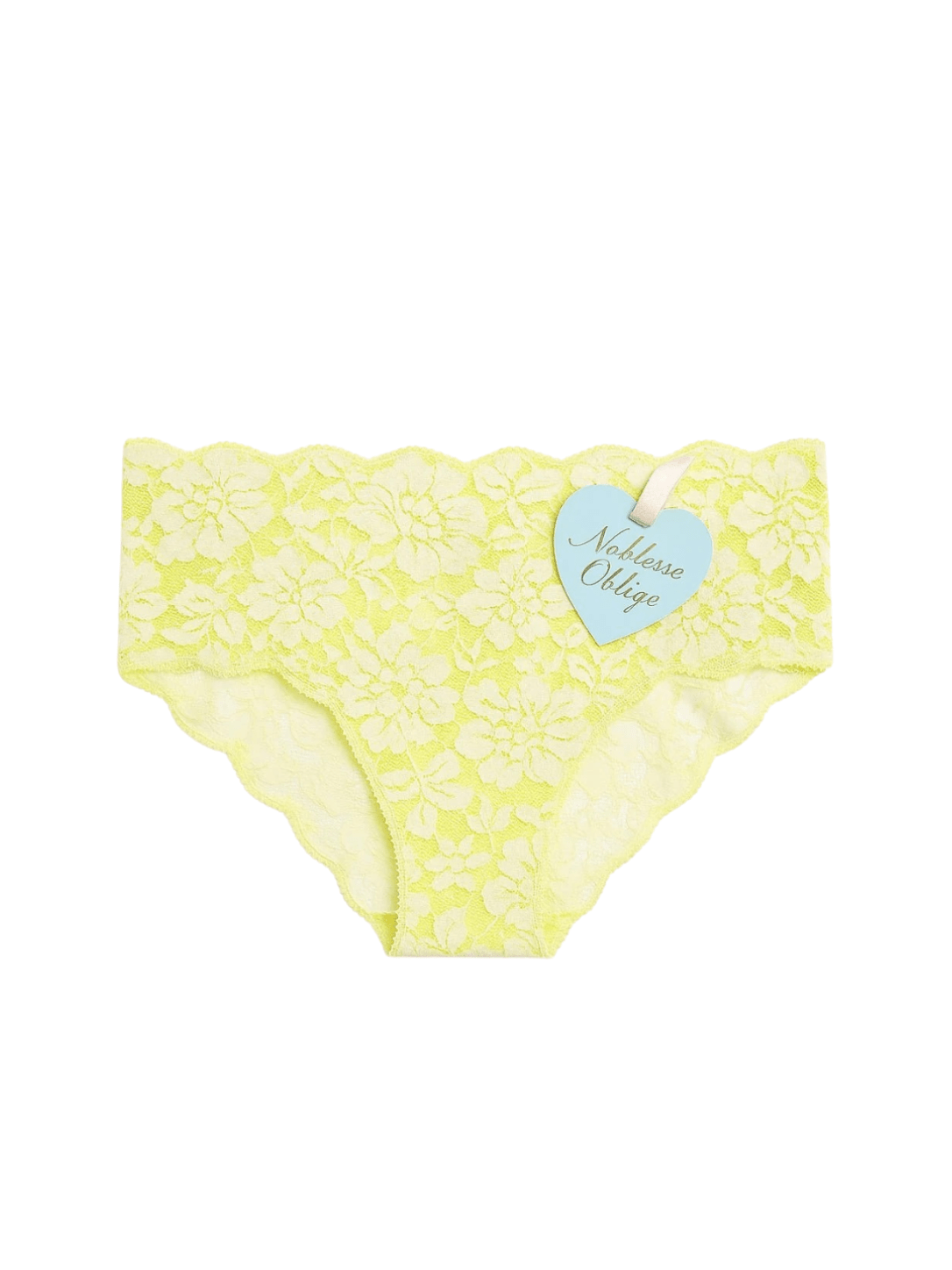 Lime Zest Flock Panty - Noblesse Oblige Lingerie