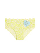 Lime Zest Flock Panty - Noblesse Oblige Lingerie