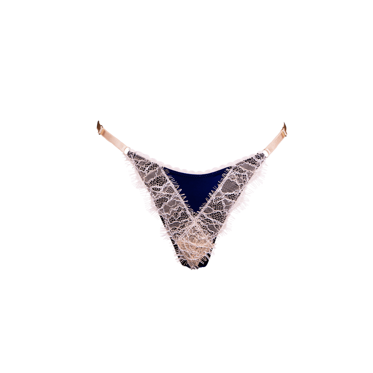 Luna String Navy - Noblesse Oblige Lingerie
