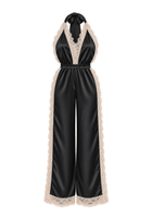 Luna Long Romper Black - Noblesse Oblige Lingerie