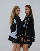 Swan Short Romper Black - Noblesse Oblige Lingerie