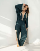 Luna Romper Petrol - Noblesse Oblige Lingerie