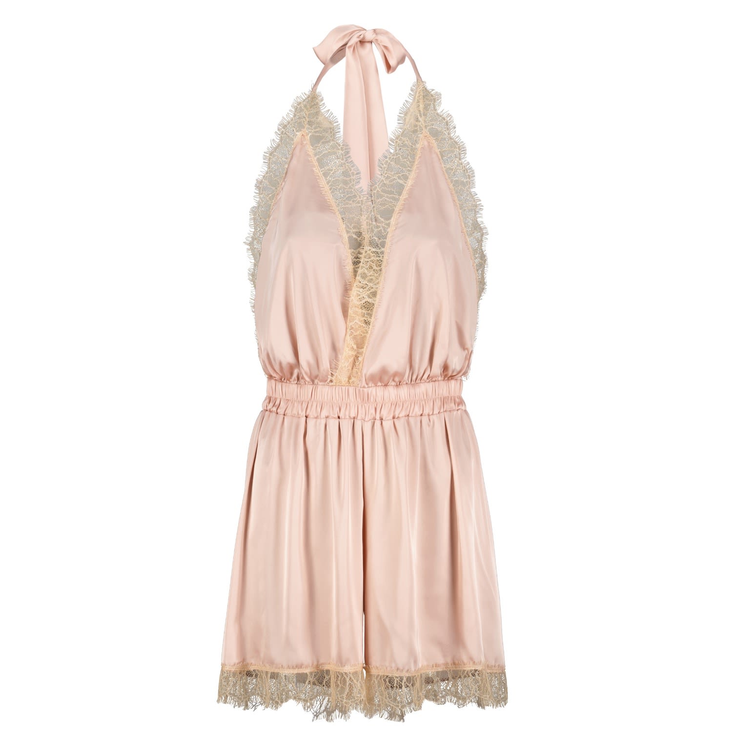 Luna Short Romper Nude - Noblesse Oblige Lingerie