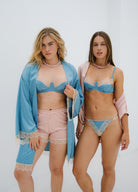 Luna Robe Duck Egg - Noblesse Oblige Lingerie