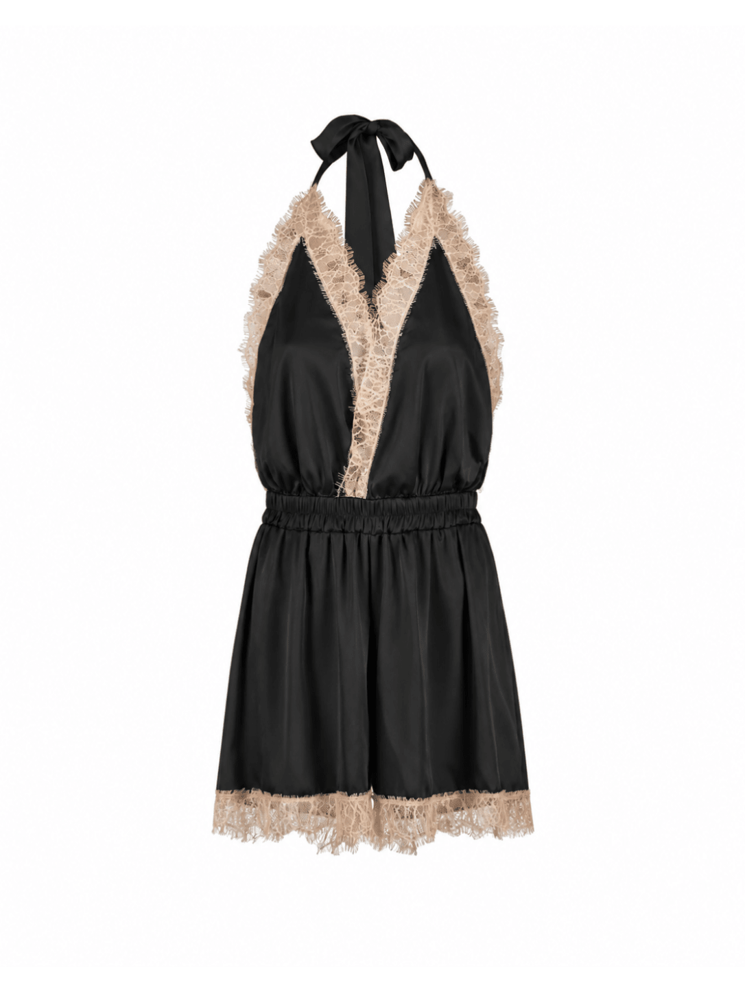 Luna Short Romper Black - Noblesse Oblige Lingerie