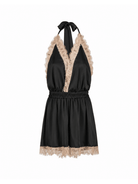 Luna Short Romper Black - Noblesse Oblige Lingerie