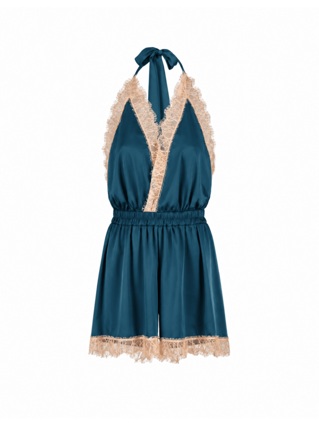 Luna Short Romper Petrol - Noblesse Oblige Lingerie