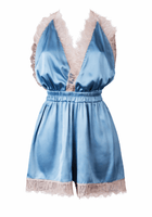 Luna Short Romper Duck Egg - Noblesse Oblige Lingerie