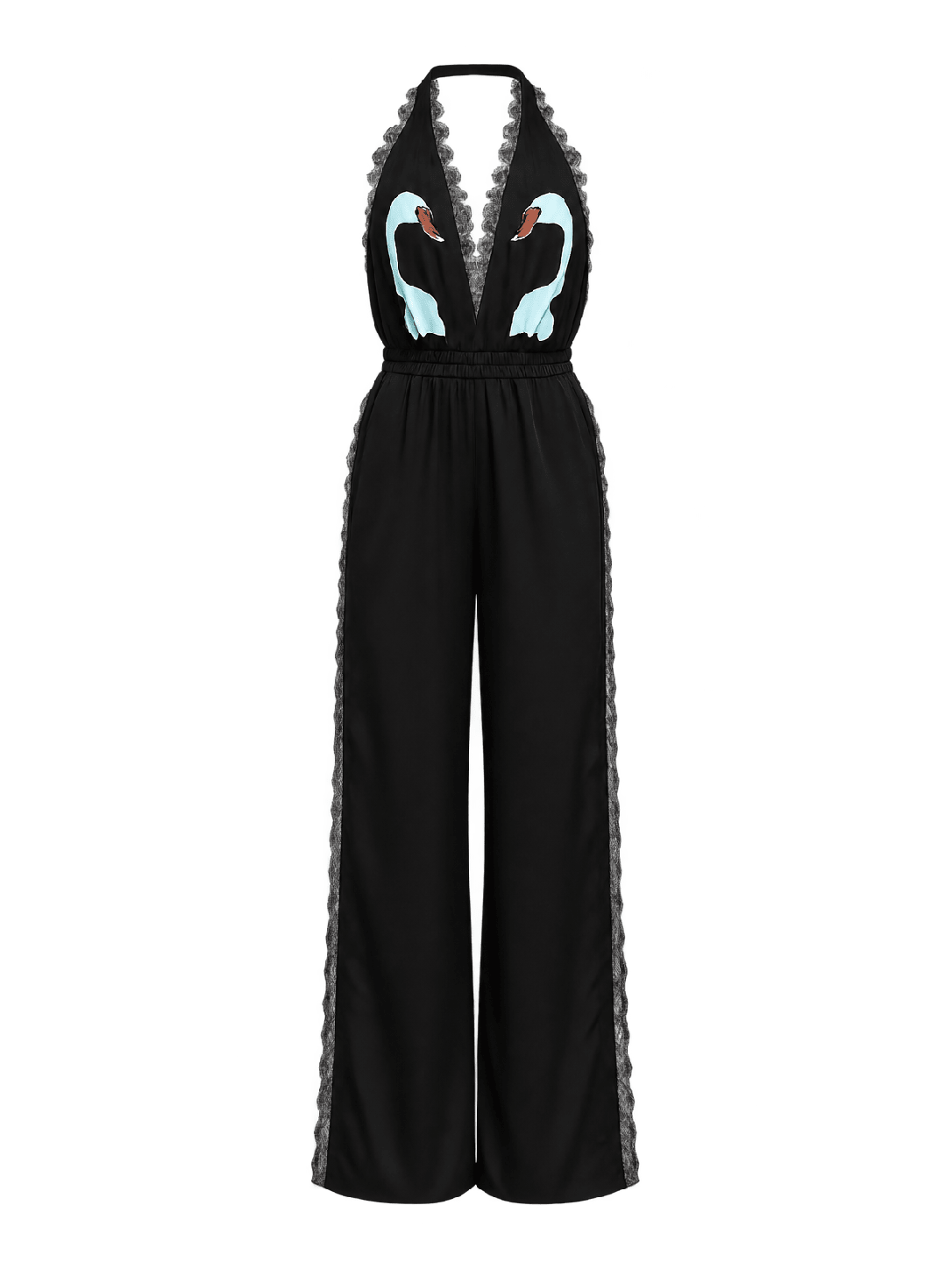 Swan Romper Black - Noblesse Oblige Lingerie