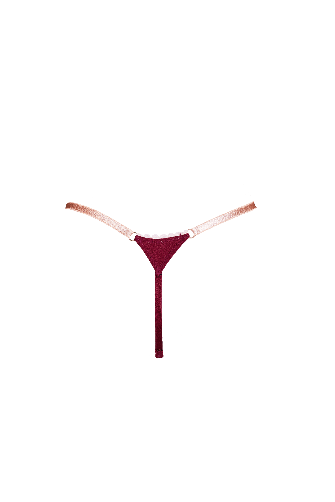 Luna String Burgundy - Noblesse Oblige Lingerie